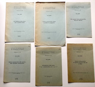 27 offprints -- 1953-1965 -- on mathematics and engineering, including his important work on the almost periodic functions, Laplace transforms, elliptic partial differential equations, etc.