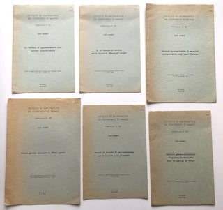 27 offprints -- 1953-1965 -- on mathematics and engineering, including his important work on the almost periodic functions, Laplace transforms, elliptic partial differential equations, etc.