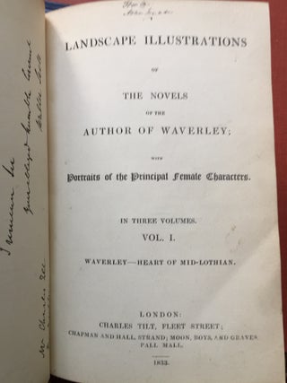 Landscape Illustrations of the Novels of the Author of Waverley; with Portraits of the Principal Female Characters, 3 volumes (1833)