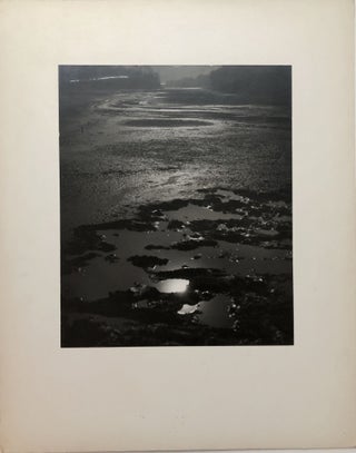 Item #H15050 Original 13.25 x 10.5" 1957 silver gelatin photograph, "Gone Dry" - drained lake...