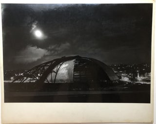Item #H15063 Original 19 x 13" gelatin silver photo, "Moonlight" -- construction of the Civic...