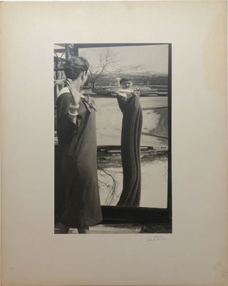 Item #H15065 Original 13.5 x 8.25" gelatin silver photo, "Sack Look" - 1959 Pittsburgh woman in...