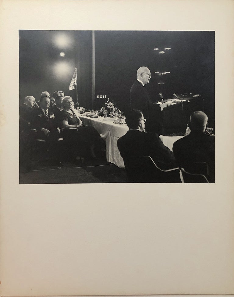 Item #H15066 Original 13.25 x 10.5" 1960 gelatin silver photo of Eisenhower campaigning for GOP in Pittsburgh. John L. Alexandrowicz.