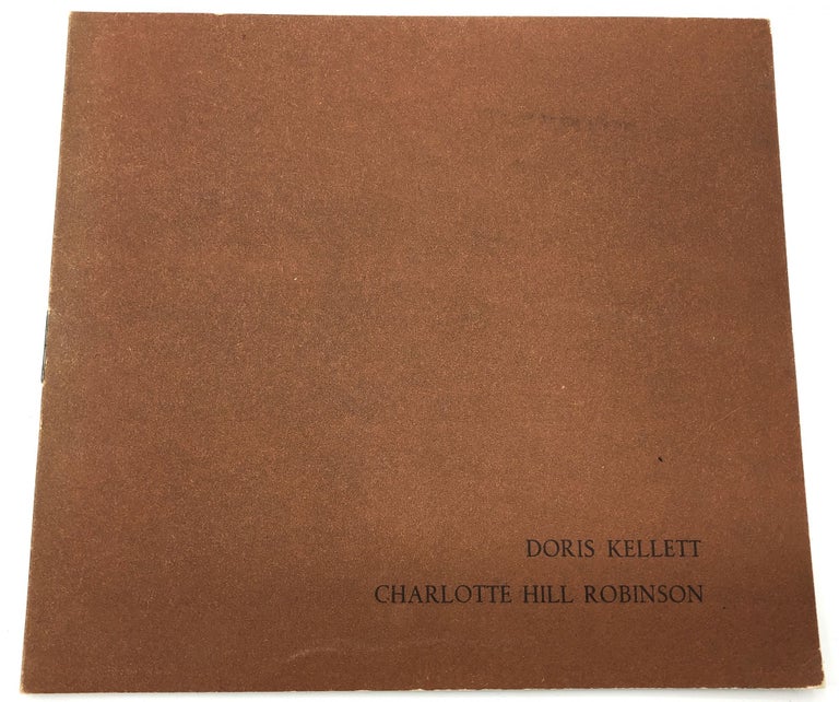 Item #H15208 Doris Kellett / Charlotte Hill Robinson, gallery brochure Amadis Sala de Exposiciones, 1962