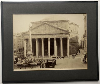 Item #H15323 6 old 8x10 1890s tourist photos of Roman ruins in Rome and one of Venice, mounted...