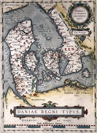Ca. 1600 map of Denmark: Daniae Regni Typus