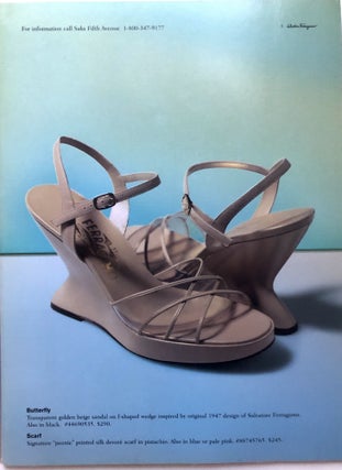 1999 Saks Fifth Avenue Salvatore Ferragamo shoe & handbag catalog