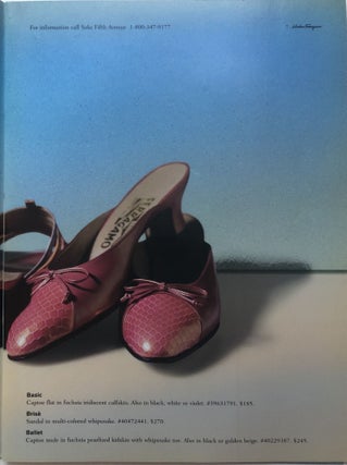 1999 Saks Fifth Avenue Salvatore Ferragamo shoe & handbag catalog