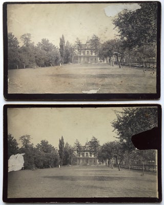 13 1886 photos of "Woodside" - Residence of Richard S. Waring - at Forbes & Halket, Pittsburgh, including 10 cyanotypes
