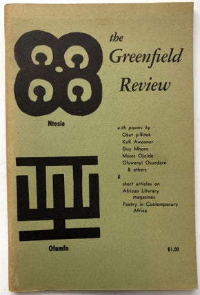 Item #H15575 The Greenfield Review, Vol. 1 no. 4 1971. Joseph Bruchac III, ed