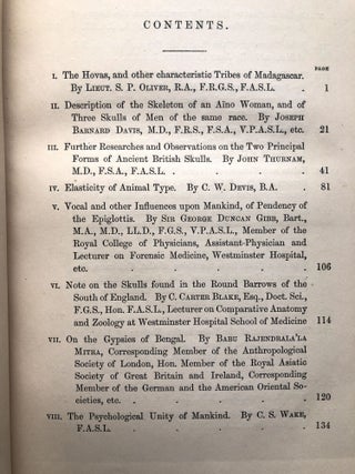 Memoirs Read Before the Anthropological Society of London, 1867-8-9: Vol. III