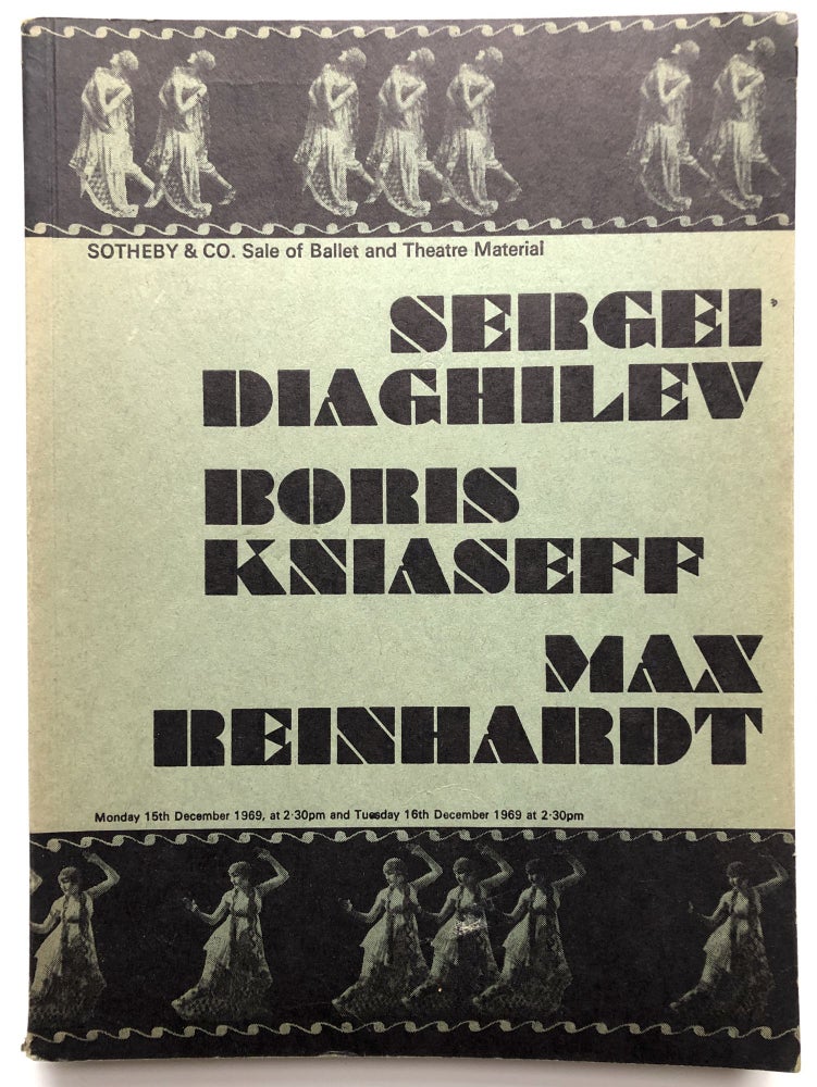 Item #H15612 Sale of Ballet and Theatre Material, December 15-16, 1969: Sergie Diaghilev, Boris Kniaseff, Max Reinhardt. Sotheby, Co.