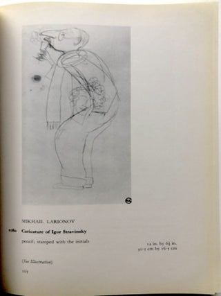 Sale of Ballet and Theatre Material, December 15-16, 1969: Sergie Diaghilev, Boris Kniaseff, Max Reinhardt