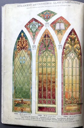 International Art Glass Catalogue, Art and Beveled Glass in all its branches: Church, Memorial, Society and Domestic Windows, Art Nouveau, Prism, Mitre Beveled Plate, Leaded Bevel, etc.