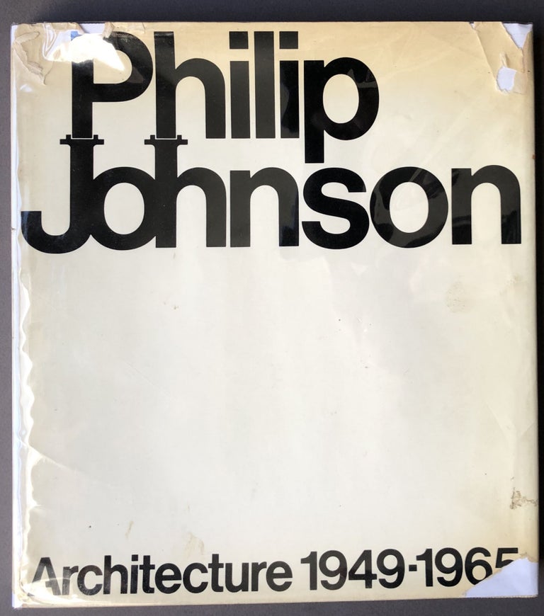 Item #H15740 Philip Johnson, Architecture 1949-1965 - inscribed. Philip Johnson, Henry-Russell Hitchcock.