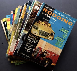 Item #H15760 Group of 22 Digest-Sized RODDING & RE-STYLING hot-rod magazines, November 1956 -...