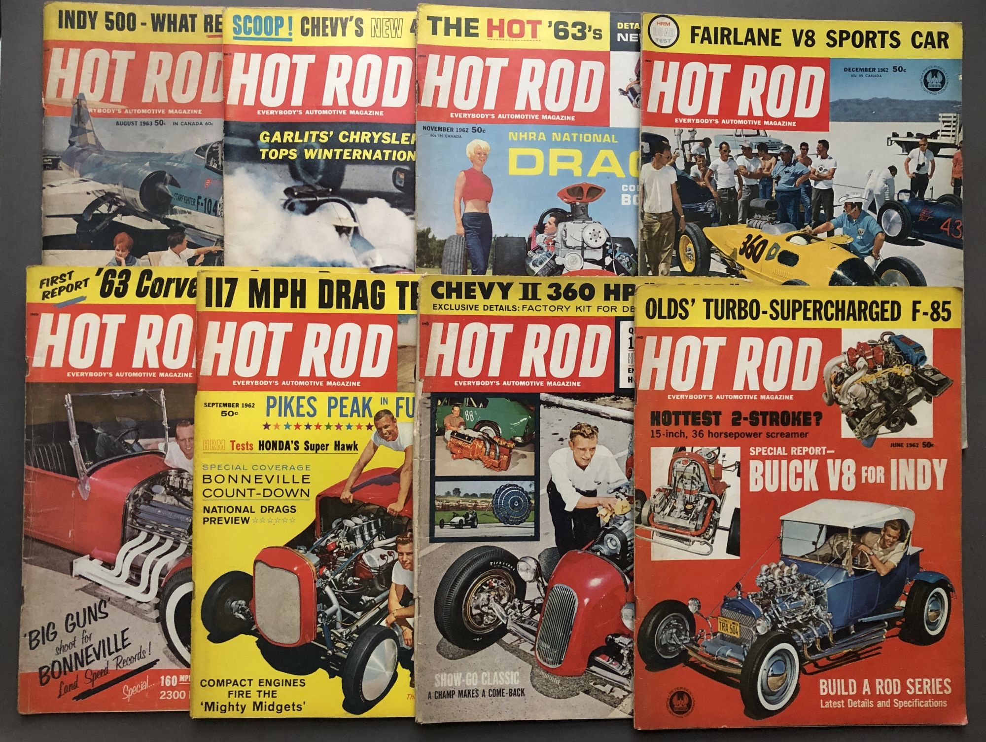 Group of 21 HOT ROD magazines from1957-1963 | Hot Rodding Group of 21 HOT ROD magazines from1957-1963 | Hot Rodding