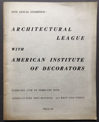 Item #H15778 50th Annual Exhibition (1937), Architectural League with American Institute of...