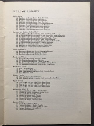 50th Annual Exhibition (1937), Architectural League with American Institute of Decorators
