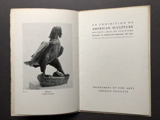 Exhibition of American Sculpture catalog, 1941