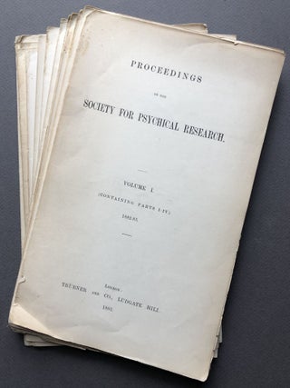 Item #H15851 Indices from Vol. 1 (1882) to Vol. 17 (1901-1903) of Proceedings of the Society for...