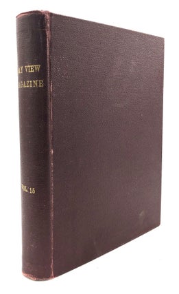 Item #H15898 The Bay View Magazine, Vol. 15 nos. 1-8, October 1907 - May 1908, bound volume....