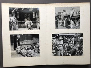 Unique 1950 photo album of a Japanese village festival - 50 fine photos