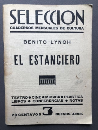 Item #H15989 Revista Seleccion Cuadernos mensuales de Cultura, No. 3 (1933), with movie reviews...