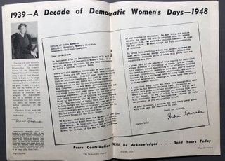 The Democratic Digest, August 1948, Truman campaign issue with Democratic Party Platform