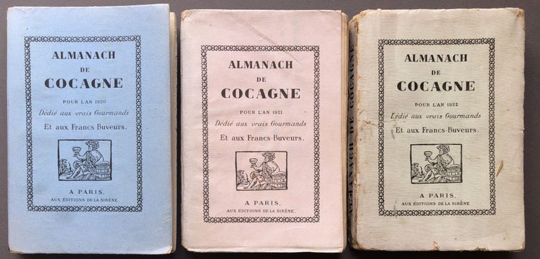 Item #H16019 Almanach de Cocagne pour l'an 1920, 1921 & 1922, inscribed to contributor Jean-Emile Laboureur with note from editor. Bertrand Guégan, Dufy, Henri Matisse, A. Lhote, ed. Jean-Emile Laboureur.