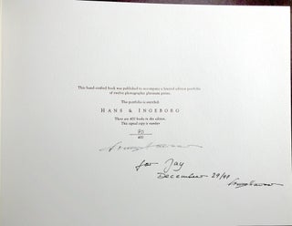 Hans & Ingeborg - signed limited photo book of plantinum prints