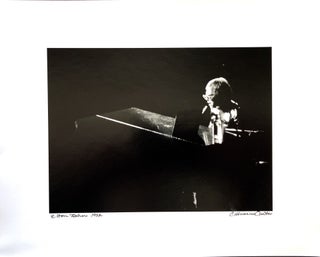 Item #H16142 Original silver bromide photograph of Elton John in concert, 1972. Catharine Carter