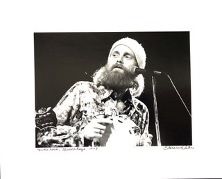 Item #H16148 Original silver bromide photograph of Mike Love, Beach Boys, in concert, 1973....