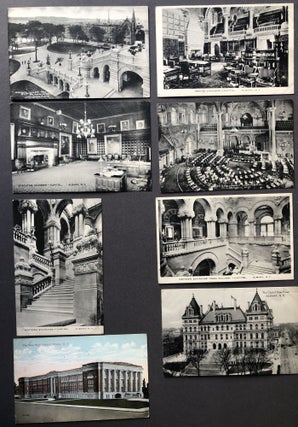 Item #H16160 8 1900s postcards of Albany, NY - many of the Capitol Building