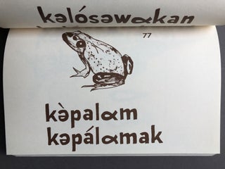 [Kelosewakanal] Kelosewakani-awíhkhikan: Book of Illustrated Words, 2 volumes -- pictorial dictionary of the Penobscot Indian Language