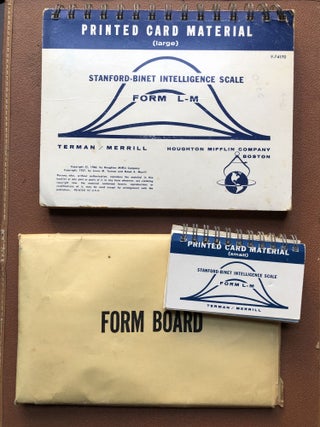 4 Intelligence Scale tests: Stanford-Binet Intelligence Scale, 1937 & 1960 editions (with original cases with items) & 1955 Wechsler Adult Intelligence Scale (WAIS) 1955 edition, in case