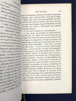 Ren&eacute;e Mauperin -- with tipped in letter from Edmond de Goncourt