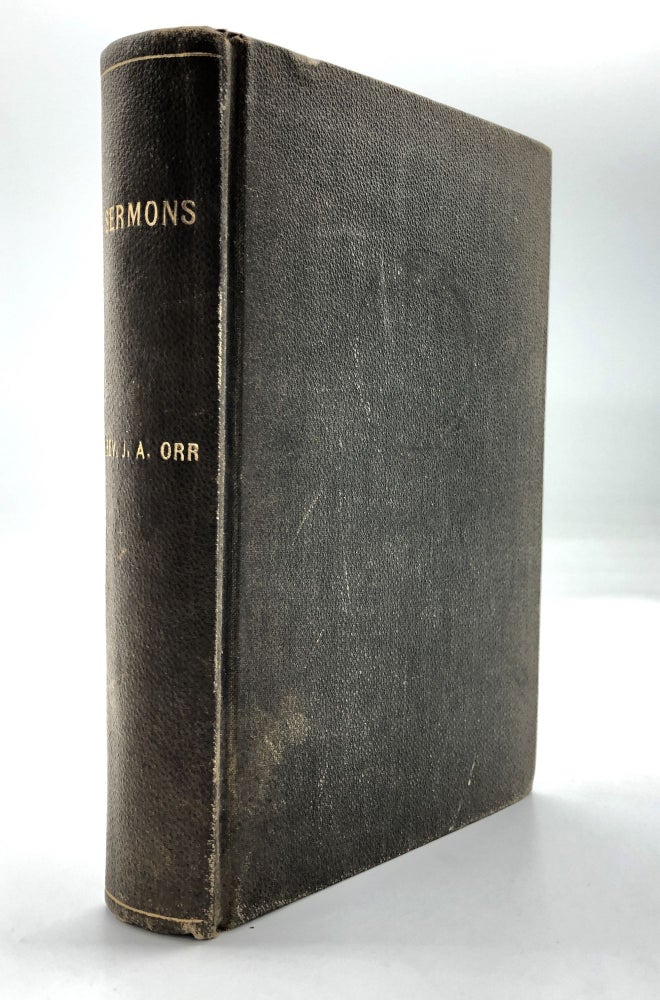 Item #H16294 Bound volume of 1925-1939 sermons by Pittsburgh clergyman, many preached on the nation's first radio station KDKA. Early radio, John Alvin Orr.