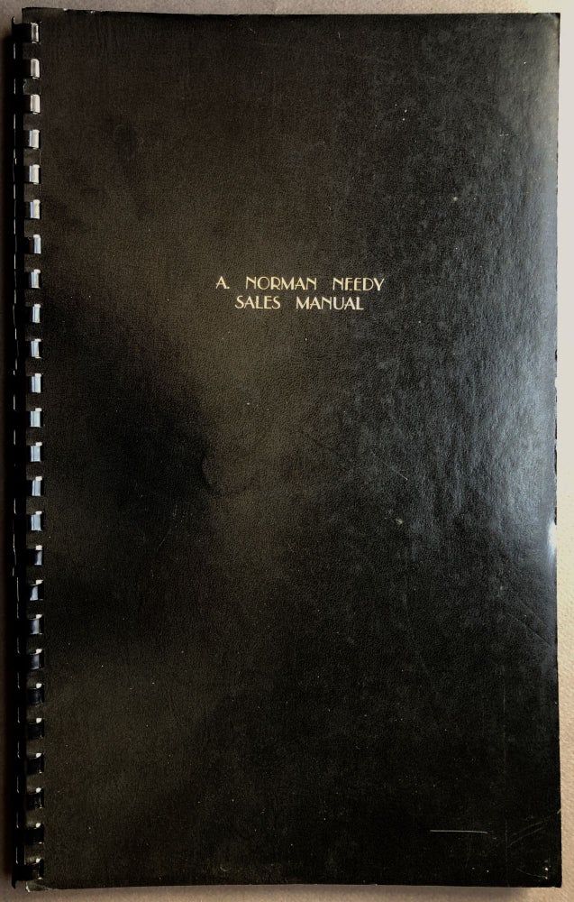 Item #H16295 A. Norman Needy Sales Manual [1966 manual for employees at the Gitting photo studios]. A. Norman Needy, Paul Linwood Gittings, Alfred.