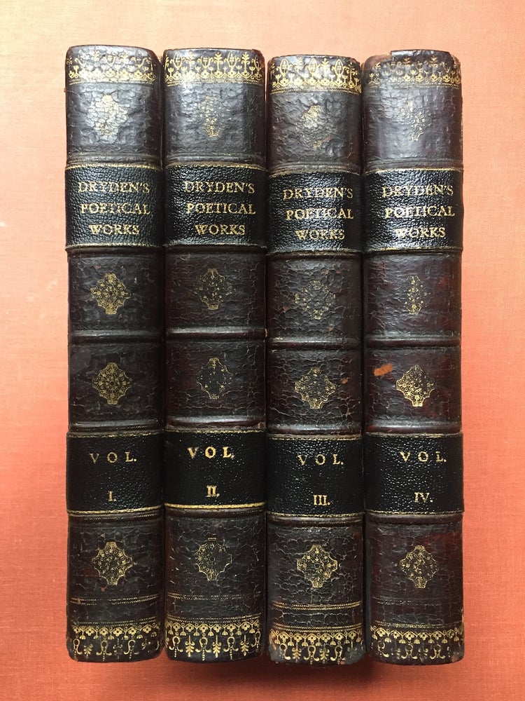 Item #H1631 The Poetical Works of John Dryden (4 volumes, 1811), containing original poems, tales, and translations. John Dryden, With, Rev. Joseph Warton, Rev. John Warton.