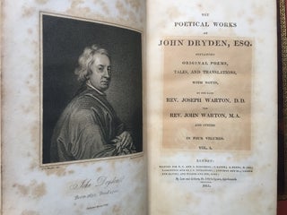 The Poetical Works of John Dryden (4 volumes, 1811), containing original poems, tales, and translations