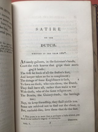 The Poetical Works of John Dryden (4 volumes, 1811), containing original poems, tales, and translations