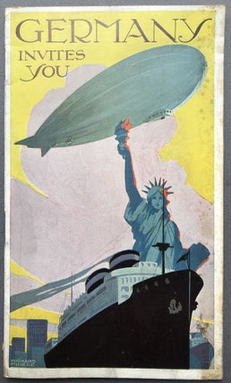 Item #H16474 Germany Invites You (ca. 1930 brochure). Richard Friese, cover illustration