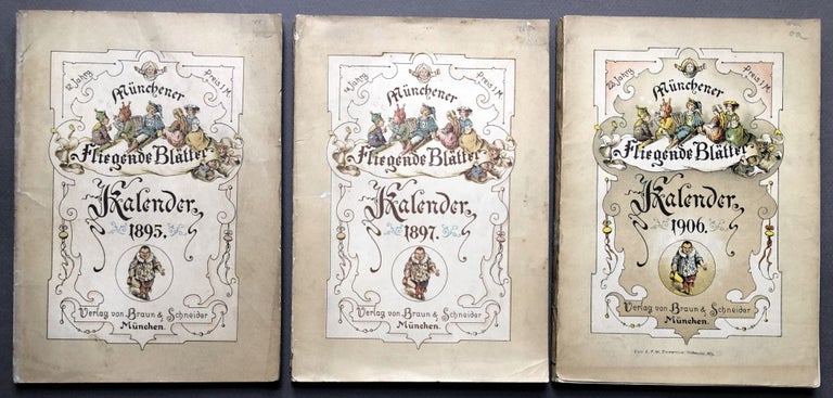 Item #H16476 Münchner Fliegende Blätter. Kalender für 1895, 1897, 1906