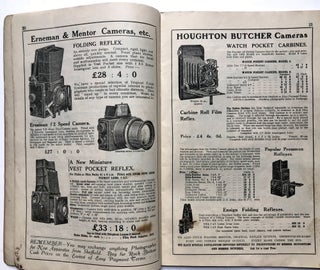 Sheffield Mailing Catalogue, August 1925: Cameras, enlargers, motion picture apparatus, albums, used cameras, lenses, etc.