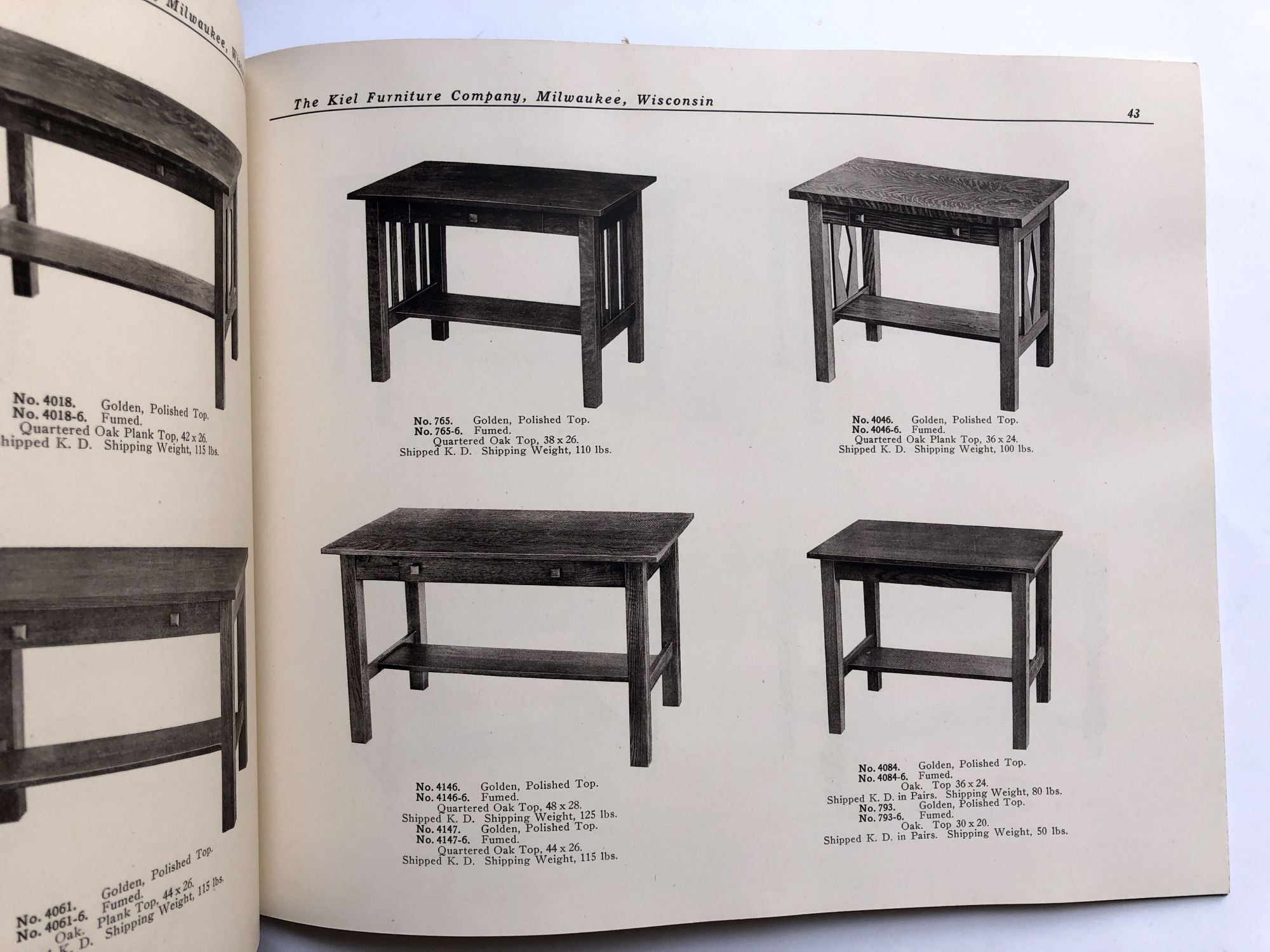 Kiel Furniture Catalogue for 1913, 1916, 1917, 1918 & 1920 -- Arts ...