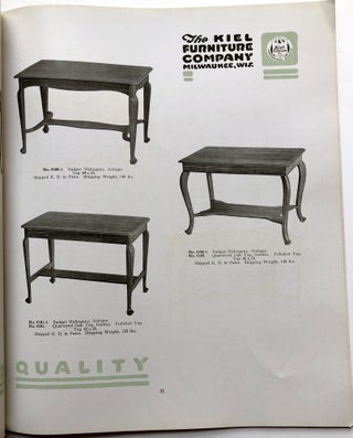 Kiel Furniture Catalogue for 1913, 1916, 1917, 1918 & 1920 -- Arts & Crafts, Mission, Quarter-Sawn Oak, Maple, etc.