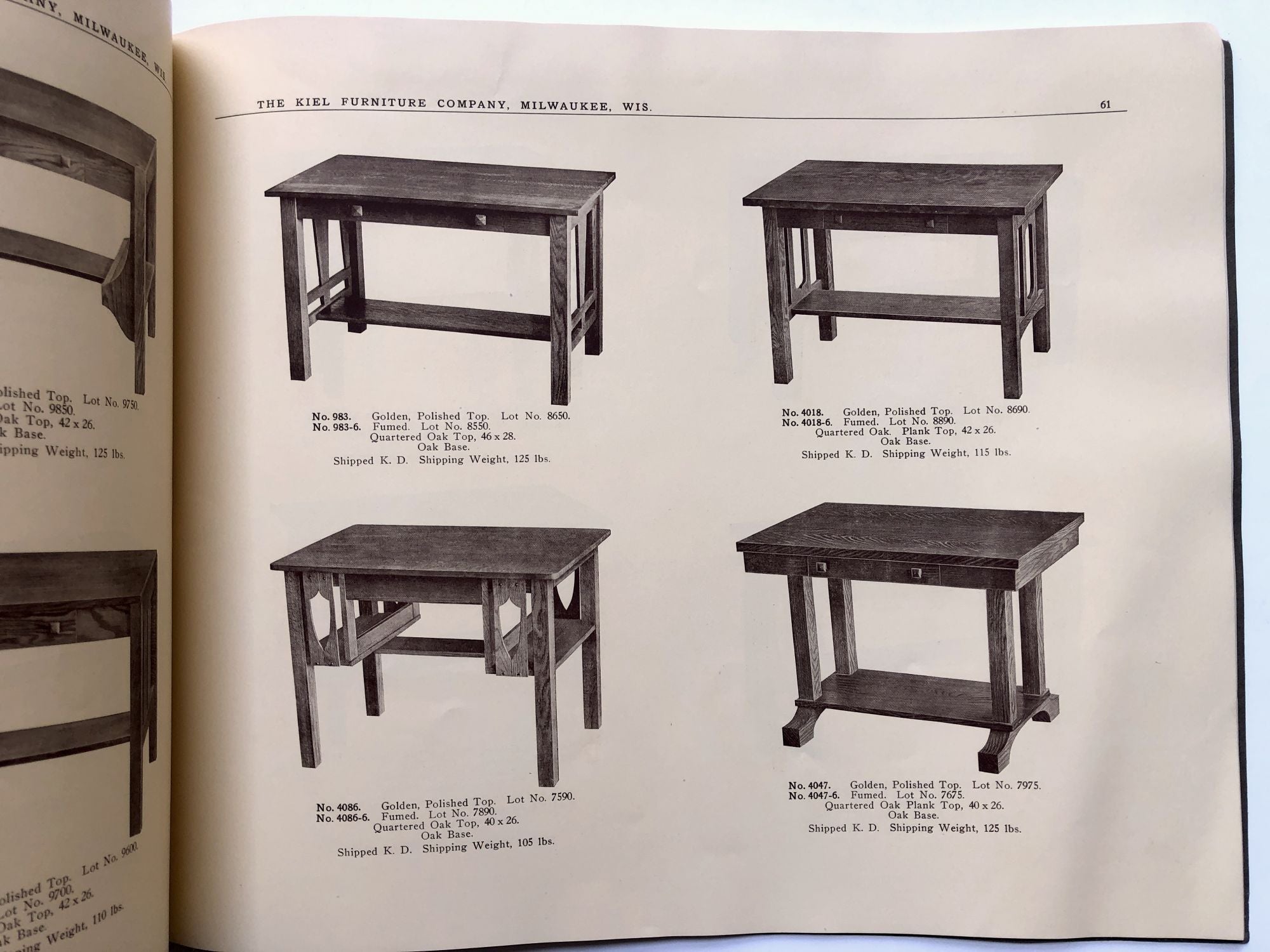 Kiel Furniture Catalogue for 1913, 1916, 1917, 1918 & 1920 -- Arts ...