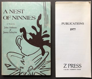 Item #H16680 A Nest of Ninnies -- inscribed by Ashbery to Harry Rigby (Tony award winning...