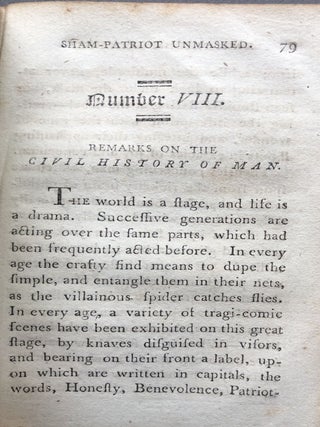 The Sham-Patriot Unmasked, or an exposition of the fatally successful arts of demagogues, to exalt themselves by flattering and swindling the people in a variety of pertinent facts drawn from sacred and profane history...